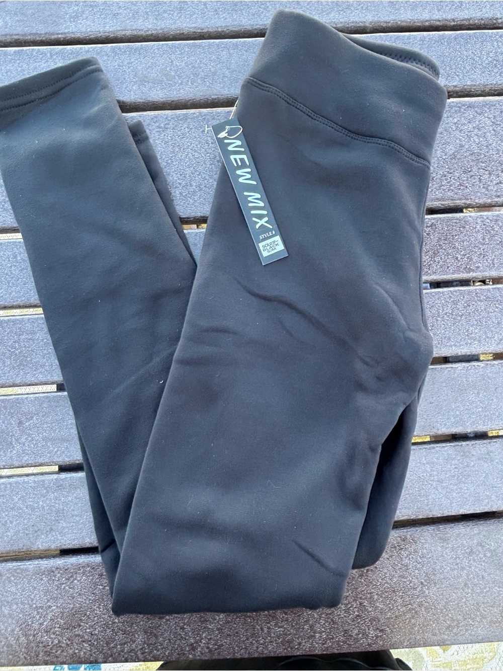 New Mix Charcoal Fleece-Lined Leggings